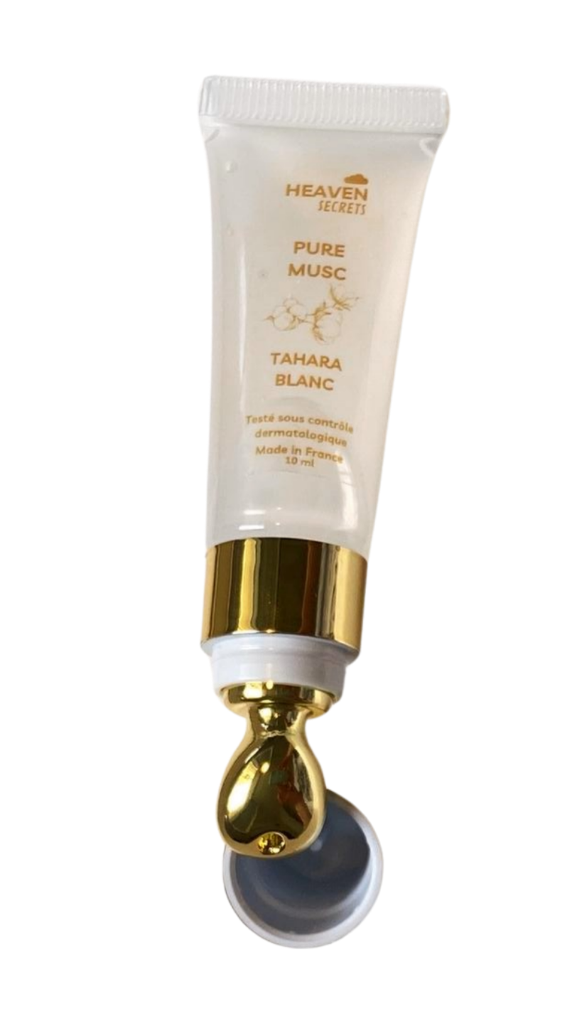 musc blanc- embout ceramique-massage-tahara-parfum femme- musc luxe-muscs-longuetenue-cadeaufemme