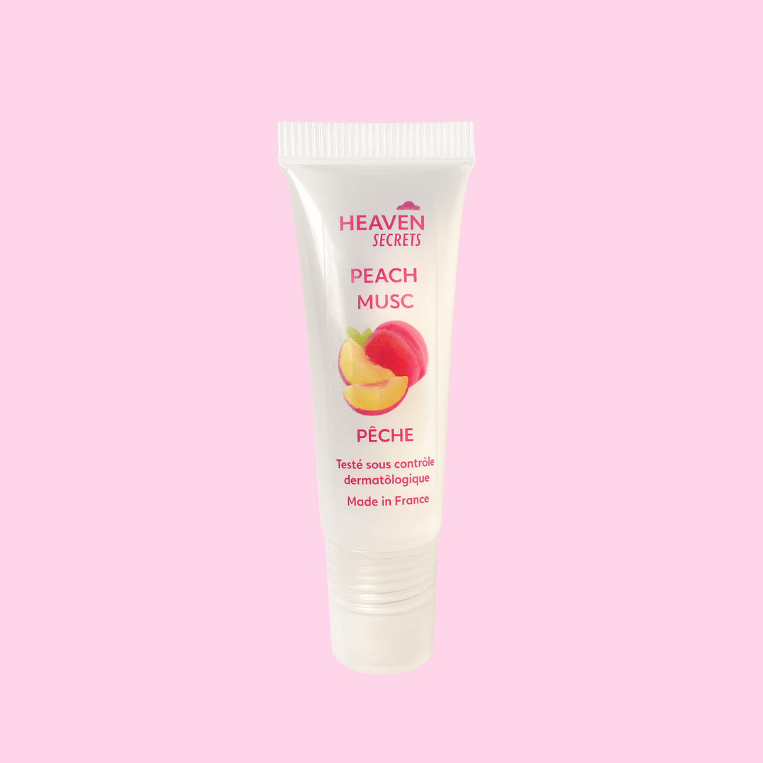 musc pêche- parfum pêche-gel parfumant